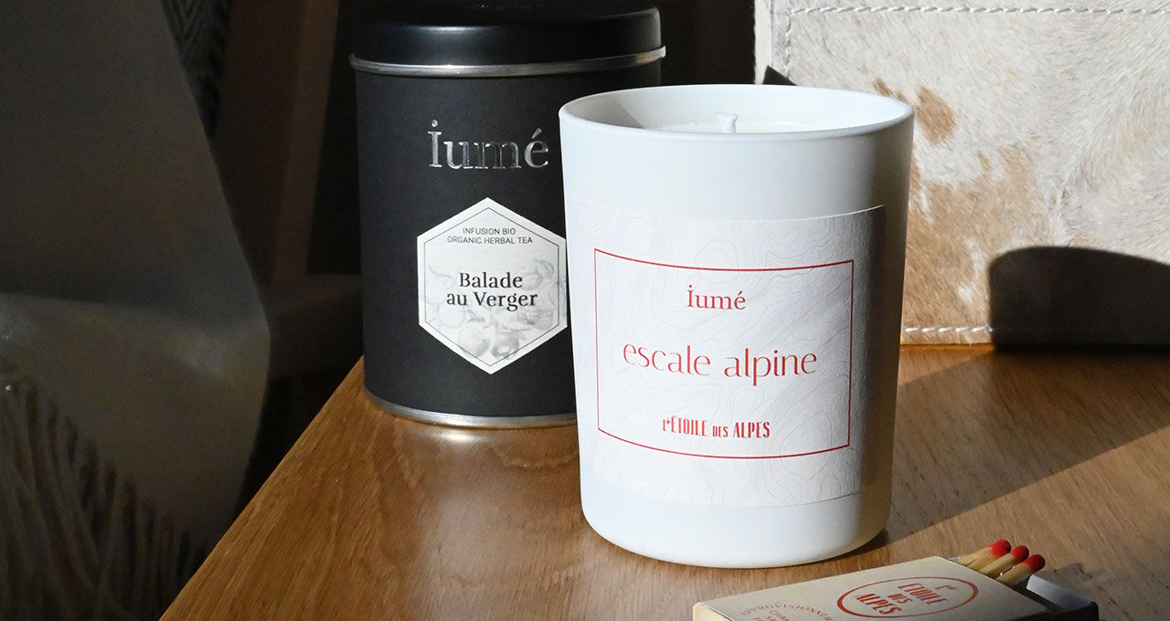 Bougie et Infusion Iumé - L'Étoile des Alpes